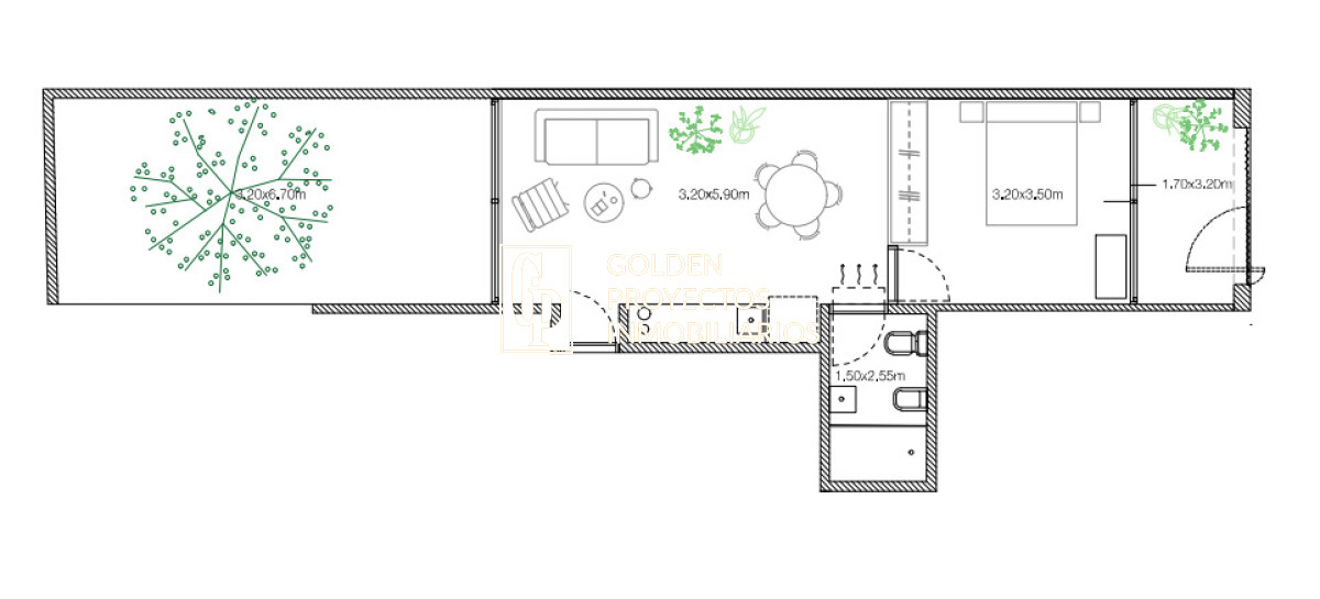 Apartamento ID.380 - Apartamento 1 Dormitorio en Venta en Près Isla de Flores