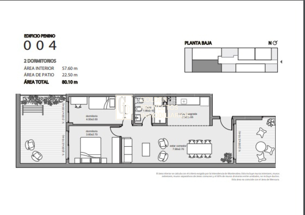 Apartamento ID.444 - monoambiente en Venta en Edificio Penino , Buceo