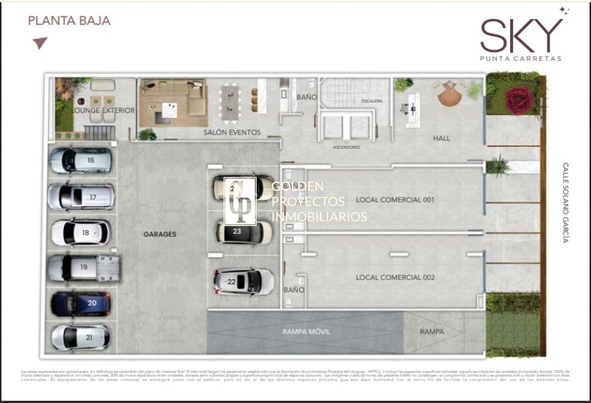Apartamento ID.368 - Penthouse 2 dorm. 2 Gge en Venta en Sky Punta Carretas