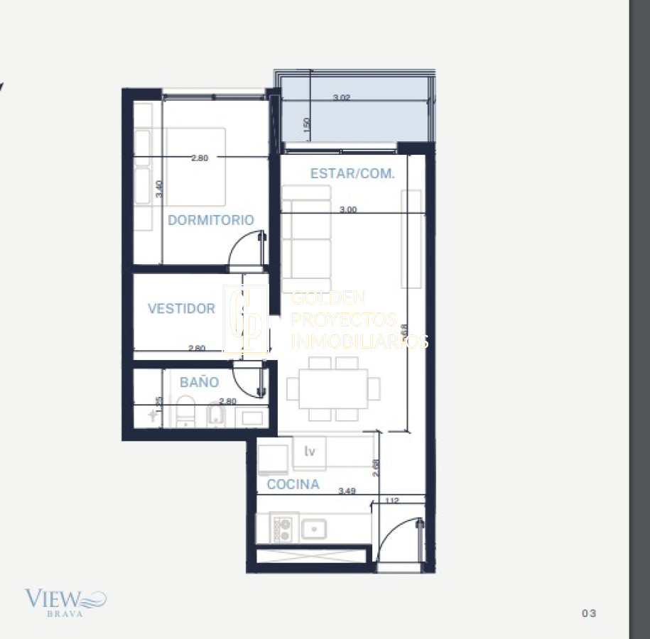 Apartamento ID.343/Apartamento-en-Venta-3-dormitorios-en-View-Brava-Punta-del-Este- - Apartamento en Venta 3 dormitorios en View Brava Punta del Este 