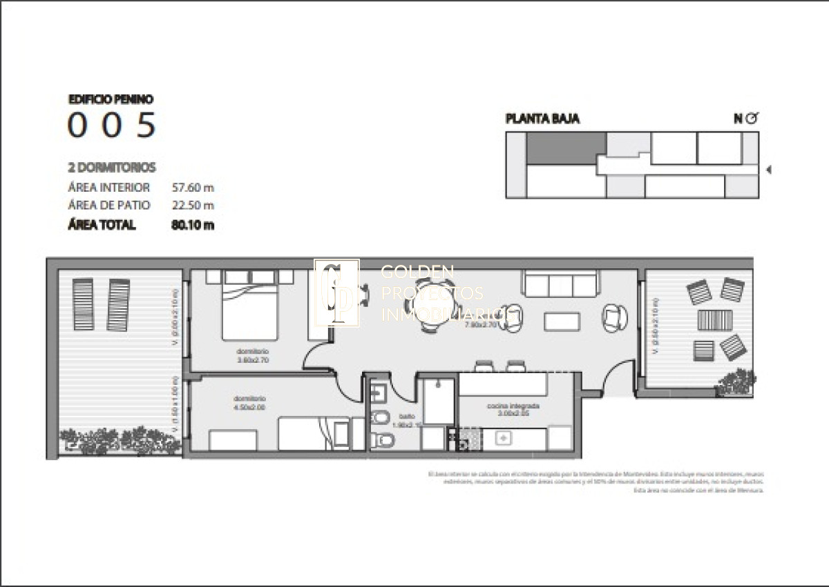 Apartamento ID.444 - monoambiente en Venta en Edificio Penino , Buceo