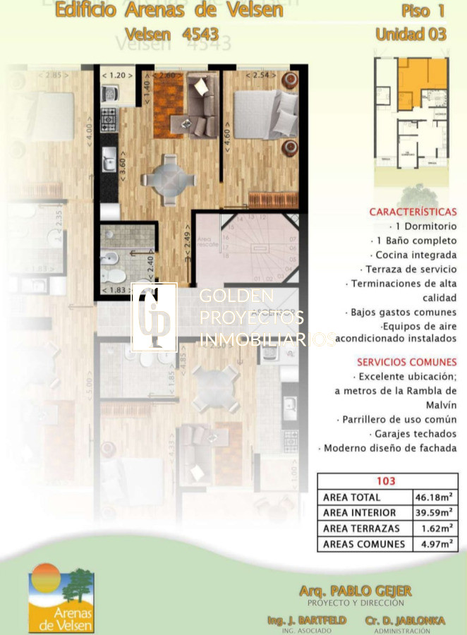 Apartamento ID.609 - Apartamento En Venta De 1 Dormitorio En Malvin 