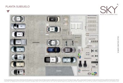 Apartamento ID.368 - Penthouse 2 dorm. 2 Gge en Venta en Sky Punta Carretas