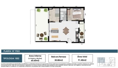 Apartamento ID.660 - Apartamento en Venta 2 Dormitorios en Altos de Cordón 
