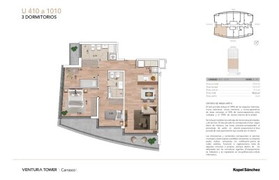 Apartamento ID.519/Apartamento-De-3-Dormitorios-En-Ventura-Tower-Carrasco - Apartamento De 3 Dormitorios En Ventura Tower Carrasco