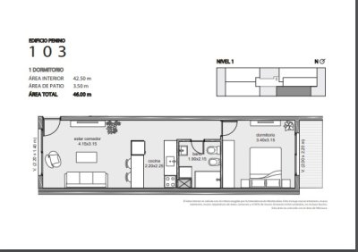 Apartamento ID.444 - monoambiente en Venta en Edificio Penino , Buceo