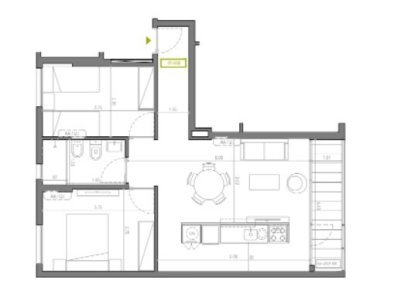 Apartamento ID.475 - Apartamento en Venta  dos dormitorios  en 01 Libertador