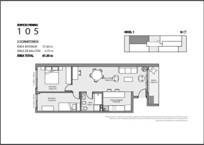 Apartamento ID.444 - monoambiente en Venta en Edificio Penino , Buceo