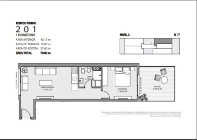 Apartamento ID.444 - monoambiente en Venta en Edificio Penino , Buceo