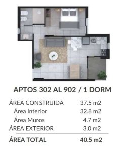 Apartamento ID.669 - Apartamento en Venta un Dormitorio en Pavlivion , La Blanqueada