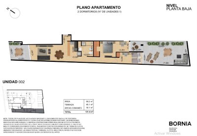 Apartamento ID.676 - Apartamento en  Venta 2 Dormitorios en Genaro Urquiza , Tres cruces 