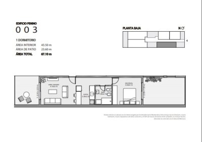 Apartamento ID.444 - monoambiente en Venta en Edificio Penino , Buceo