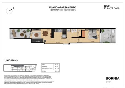 Apartamento ID.663 - Apartamento en Venta un Dormitorio en Kiu Tower Cibils , La Blanqueada