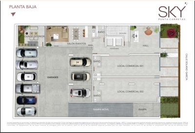 Apartamento ID.368 - Penthouse 2 dorm. 2 Gge en Venta en Sky Punta Carretas
