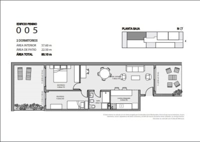 Apartamento ID.444 - monoambiente en Venta en Edificio Penino , Buceo