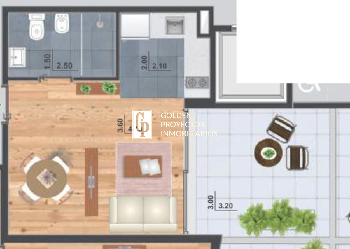Apartamento ID.572/Monoambiente-En-Alquiler-Con-Garage-En--Villa-Dolores - Monoambiente En Alquiler Con Garage En  Villa Dolores