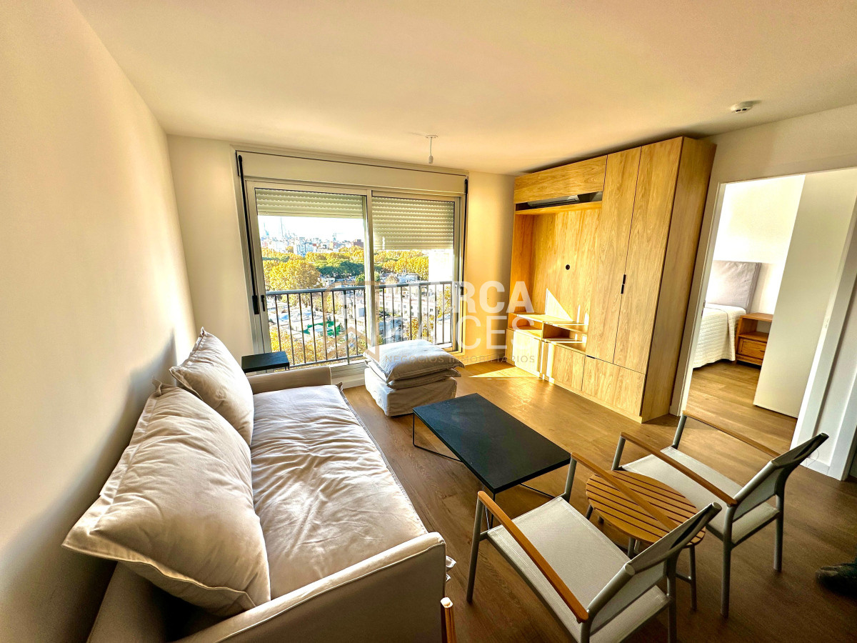 Apartamento ID.1524 - Alquiler Apartamento 1 Dormitorio Amoblado a Estrenar Parque Rodo Montevideo