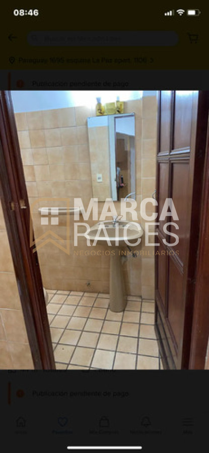 Apartamento ID.1980 - Alquiler Monoambiente con Cocina definida. Centro, Montevideo