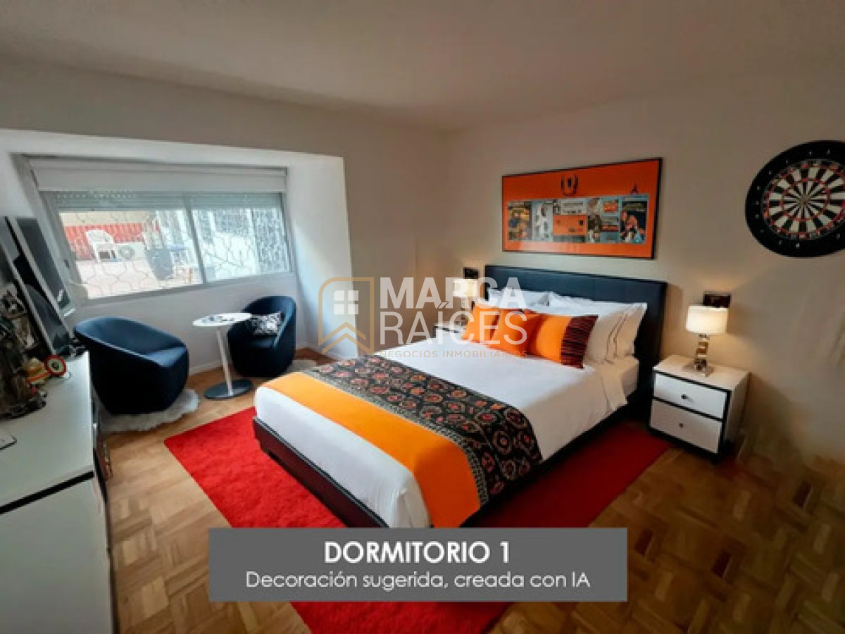 Apartamento ID.2032 - Alquiler Apartamento Con Patio Ideal Para Familias En Pocitos Con Vista A La Rambla! Con 2 Garages