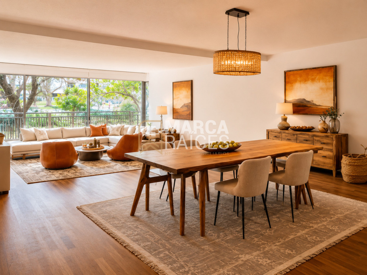 Apartamento ID.2032 - Alquiler Apartamento Con Patio Ideal Para Familias En Pocitos Con Vista A La Rambla! Con 2 Garages
