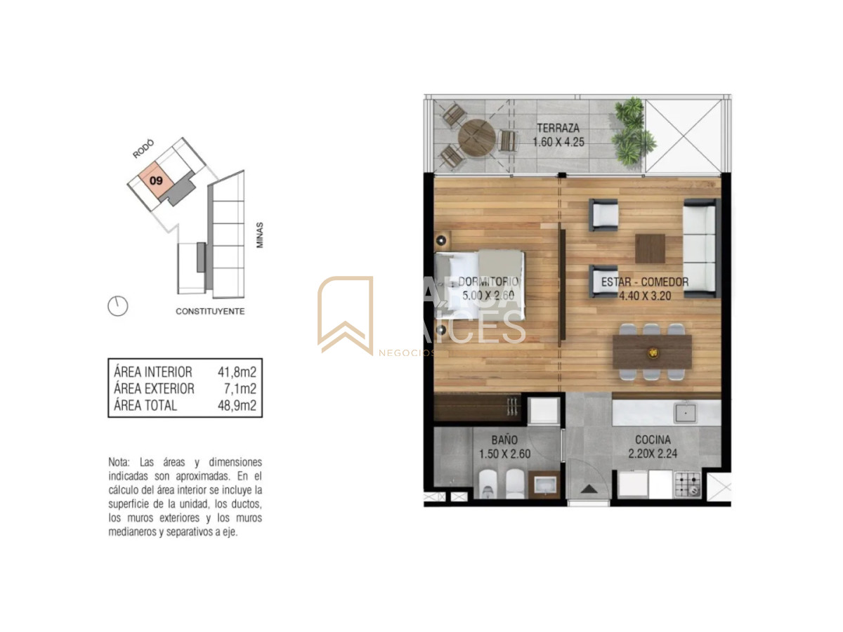 Apartamento ID.1817 - Venta Apartamento a Estrenar 1 Dormitorio Cordon Montevideo