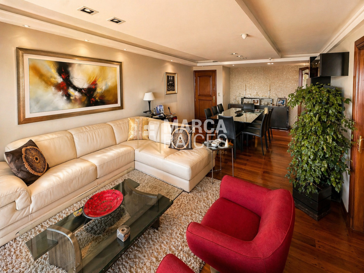 Apartamento ID.888 - Venta Espectacular Apartamento Sobre Rambla 3 Dormitorios y Servicio Garage Doble Punta Carretas Montevideo