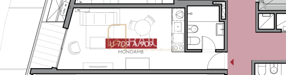 Apartamento ID.1006 - Venta Apartamento Monoambiente en contruccion Centro Montevideo