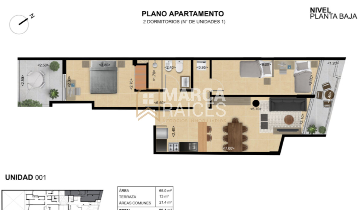 Apartamento ID.1595 - Venta Apartamento 2 Dormitorios se entrega en noviembre La Blanqueada Montevideo