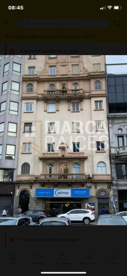 Apartamento ID.1980 - Alquiler Monoambiente con Cocina definida. Centro, Montevideo