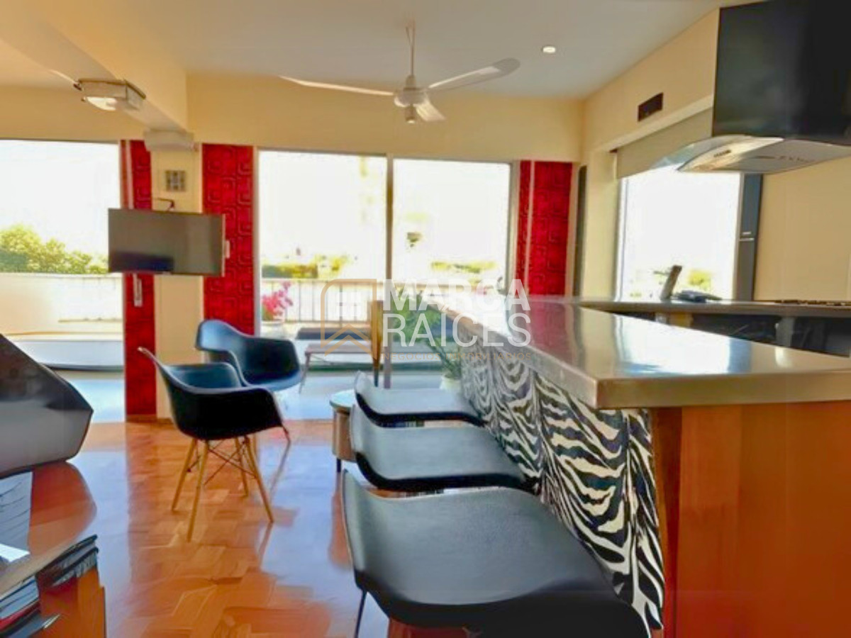 Apartamento ID.1415 - Alquiler Monoambiente Penthouse Amoblado Pocitos Montevideo