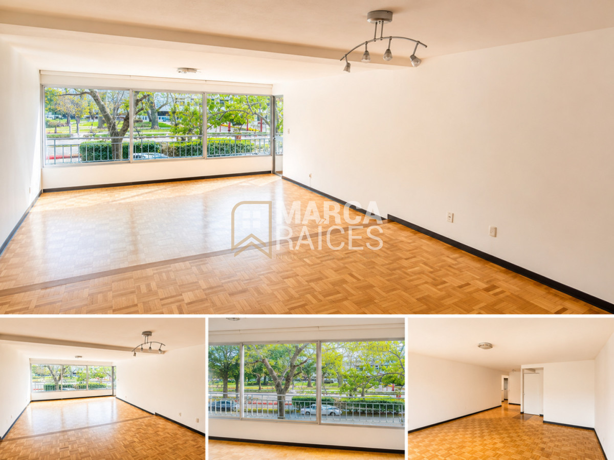 Apartamento ID.2032 - Alquiler Apartamento Con Patio Ideal Para Familias En Pocitos Con Vista A La Rambla! Con 2 Garages