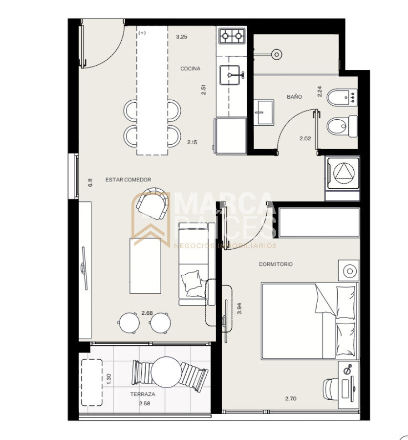 Apartamento ID.1173 - Venta Apartamento en Pozo 1 Dormitorio Buceo Montevideo