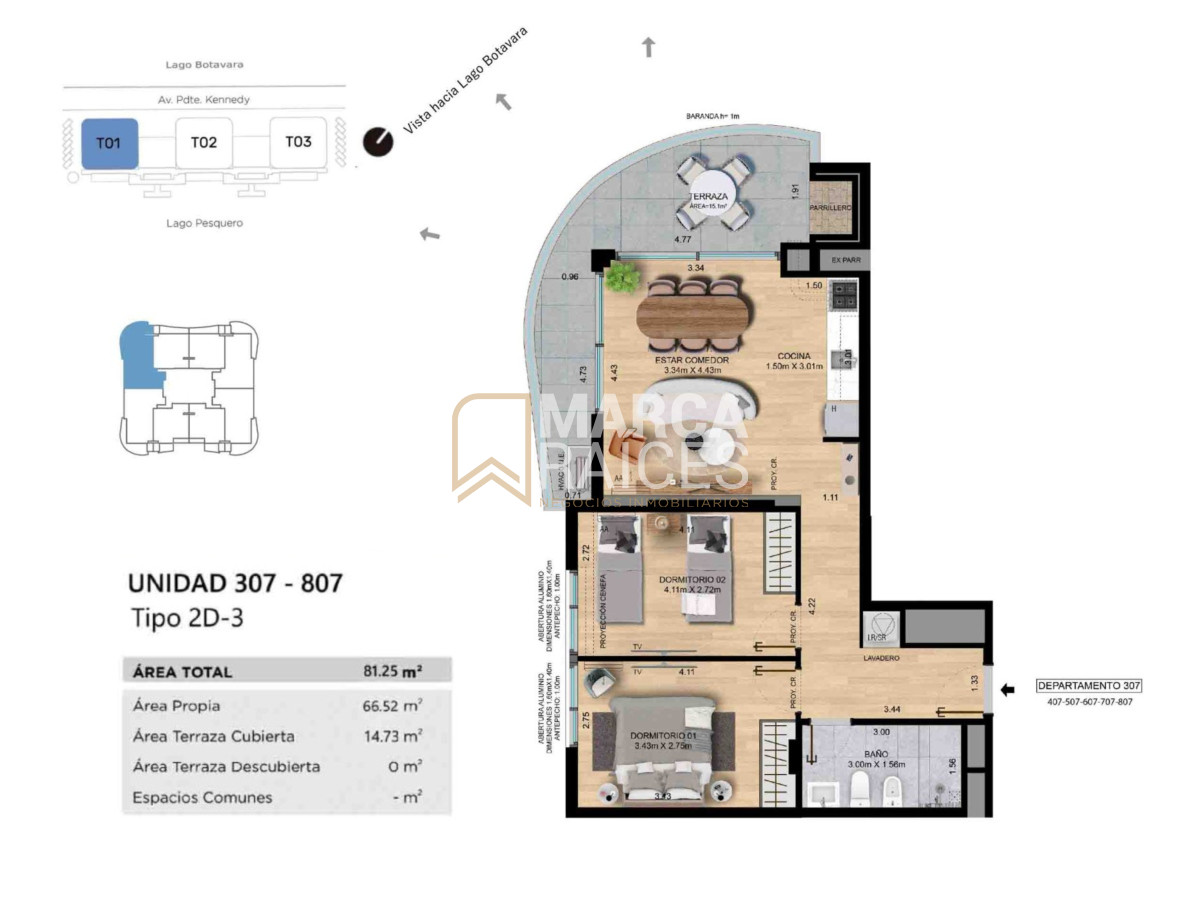 Apartamento ID.1143 - Venta Apartamento en Pozo 2 Dormitorio Parrillero Carrasco Este Montevideo
