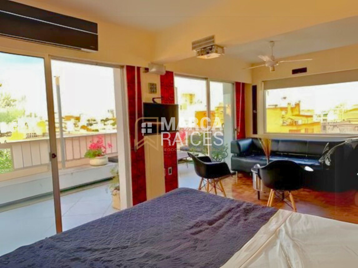 Apartamento ID.1415 - Alquiler Monoambiente Penthouse Amoblado Pocitos Montevideo