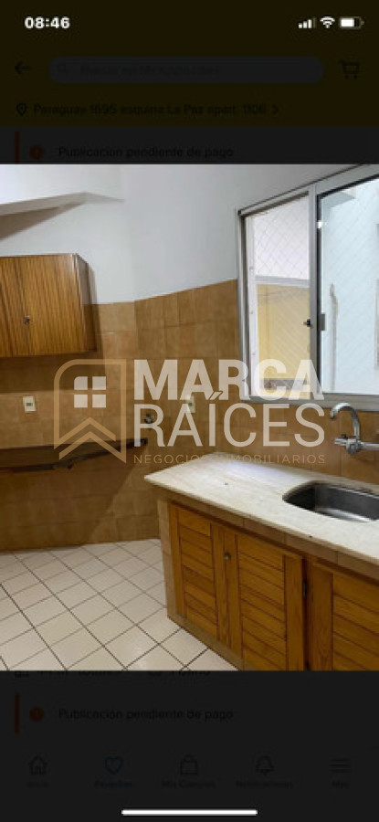 Apartamento ID.1980 - Alquiler Monoambiente con Cocina definida. Centro, Montevideo