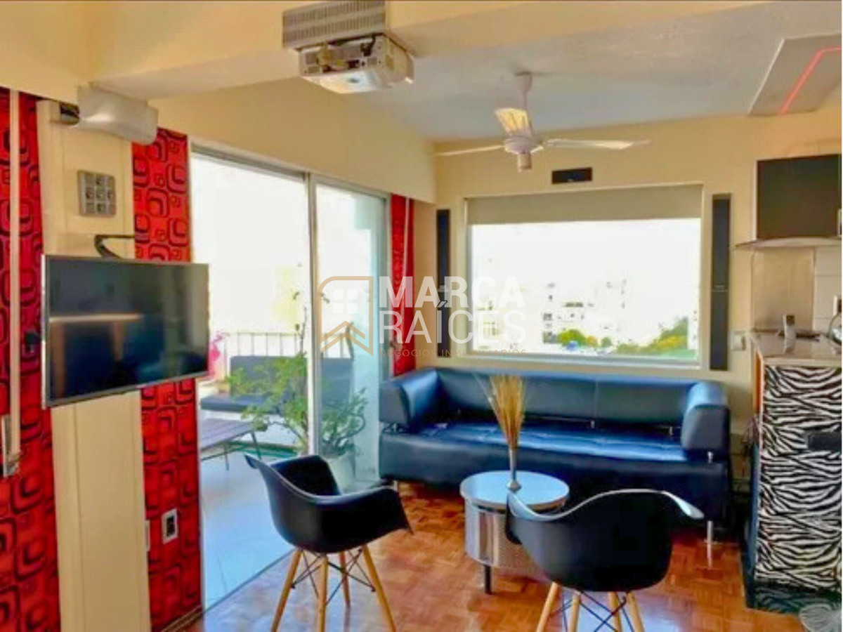 Apartamento ID.1415 - Alquiler Monoambiente Penthouse Amoblado Pocitos Montevideo