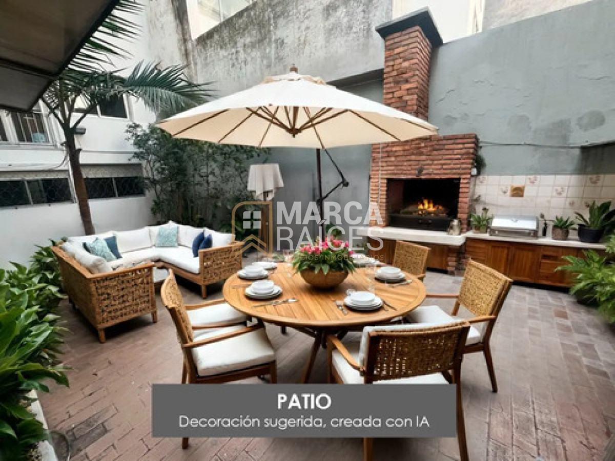 Apartamento ID.2032 - Alquiler Apartamento Con Patio Ideal Para Familias En Pocitos Con Vista A La Rambla! Con 2 Garages