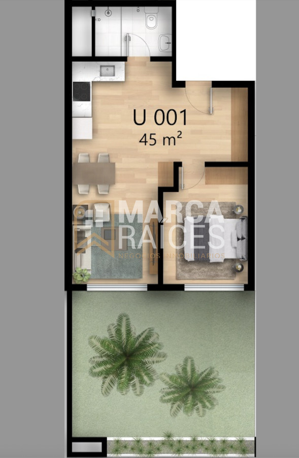 Apartamento ID.1597 - Venta Apartamento 1 Dormitorio a estrenar en Diciembre Buceo Montevideo