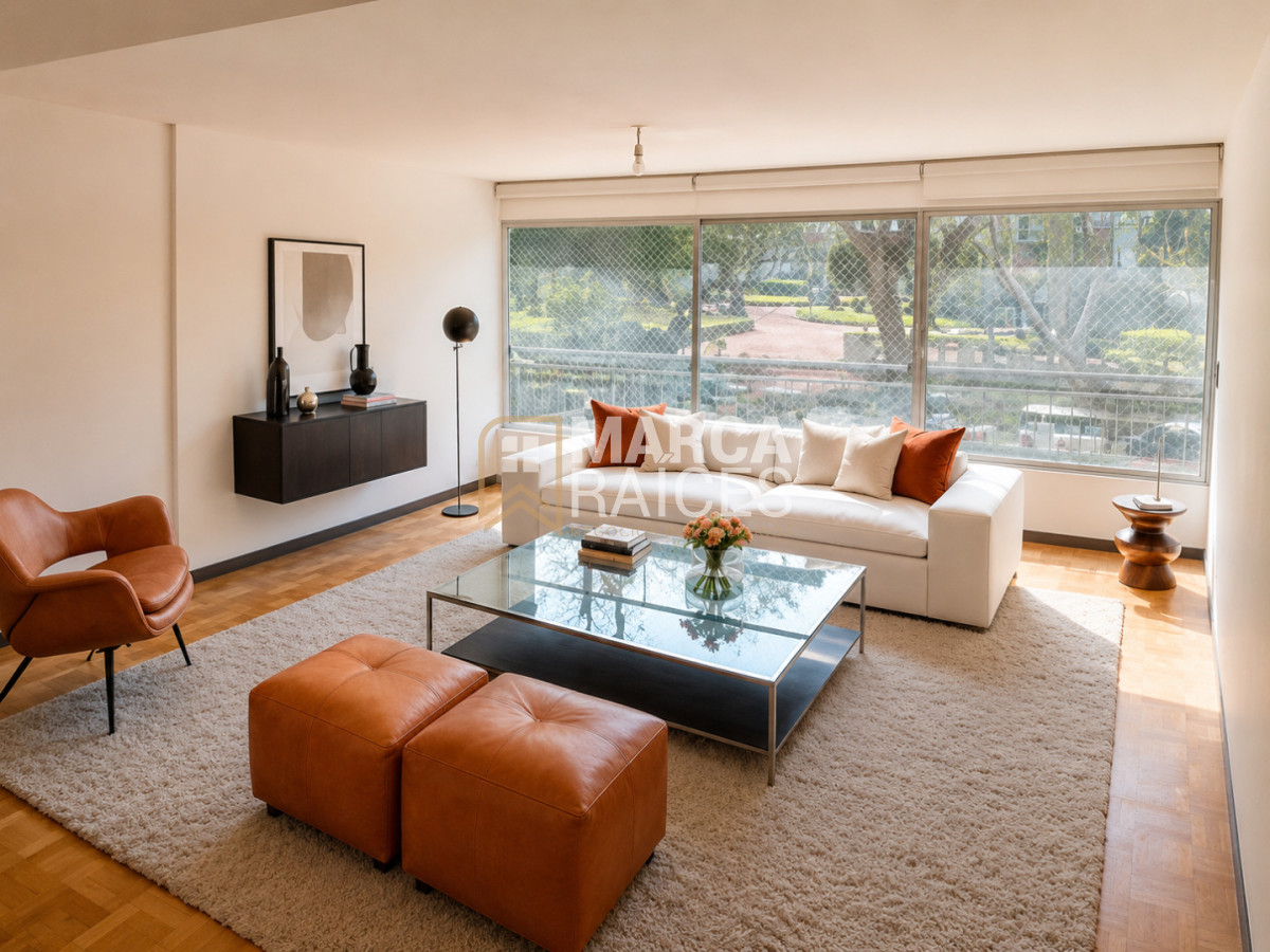 Apartamento ID.2032 - Alquiler Apartamento Con Patio Ideal Para Familias En Pocitos Con Vista A La Rambla! Con 2 Garages