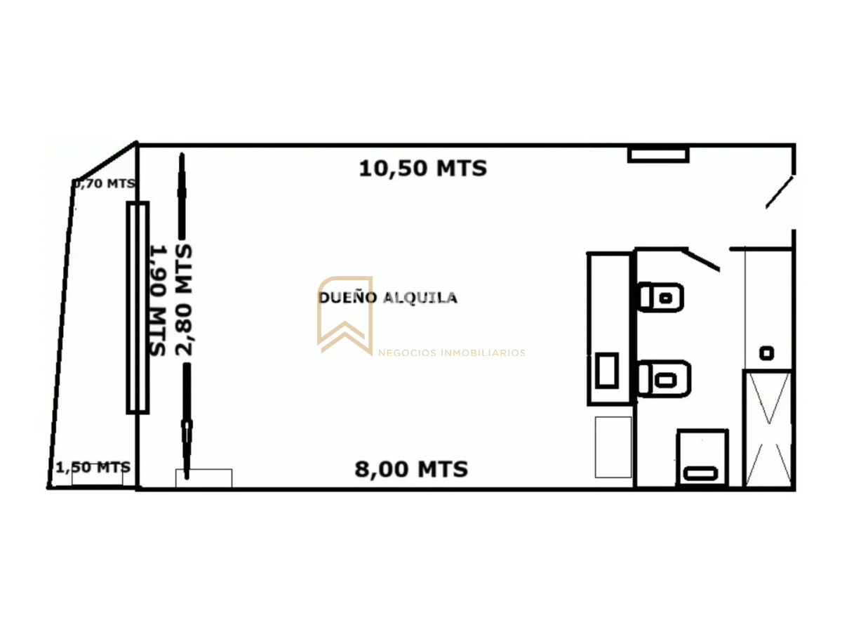 Apartamento ID.1964 - Alquiler Monoambiente Pocitos Montevideo