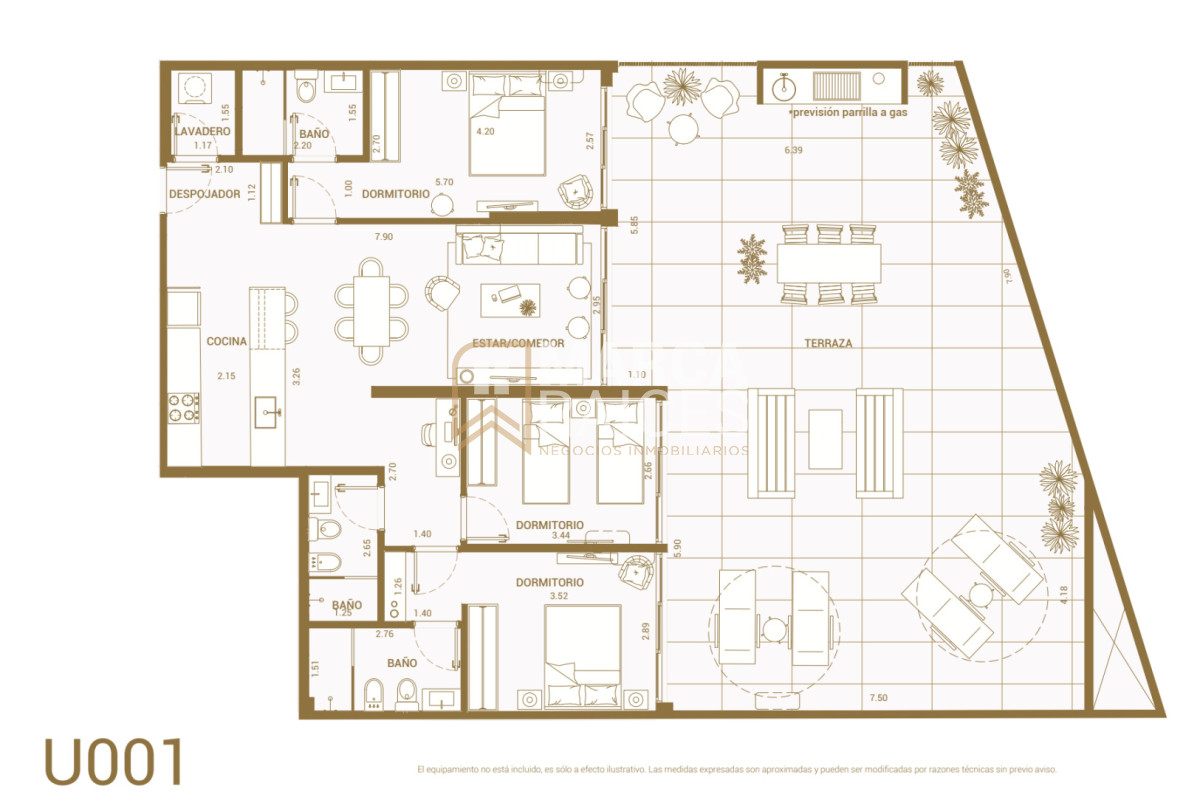 Apartamento ID.1832 - Venta Apartamento 3 Dormitorios 3 baños Proximo a estrenar Pocitos Montevideo