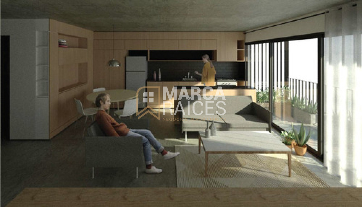 Apartamento ID.944 - Venta Monoambiente Con Patio En El Cordón! Edificio Bluzz! Gran Oportunidad! 