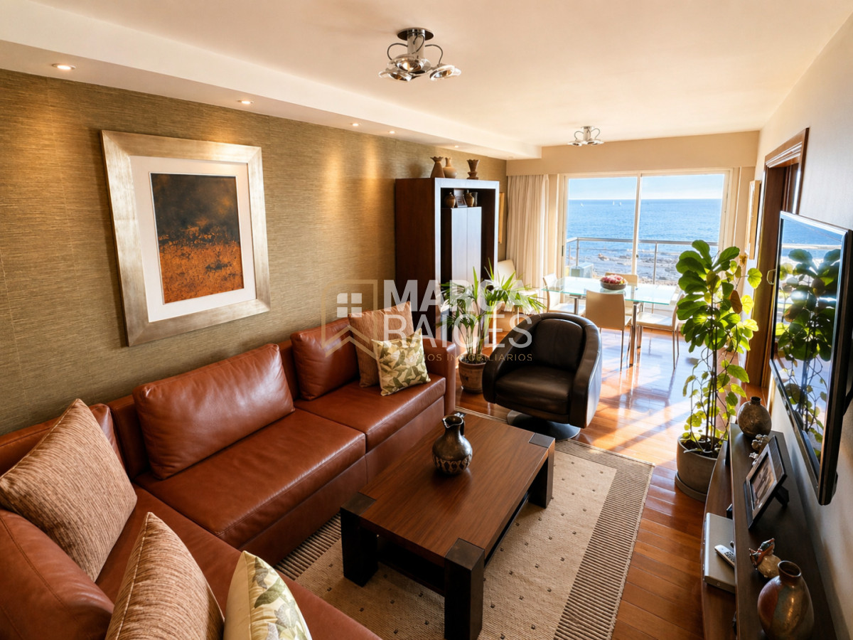 Apartamento ID.888 - Venta Espectacular Apartamento Sobre Rambla 3 Dormitorios y Servicio Garage Doble Punta Carretas Montevideo