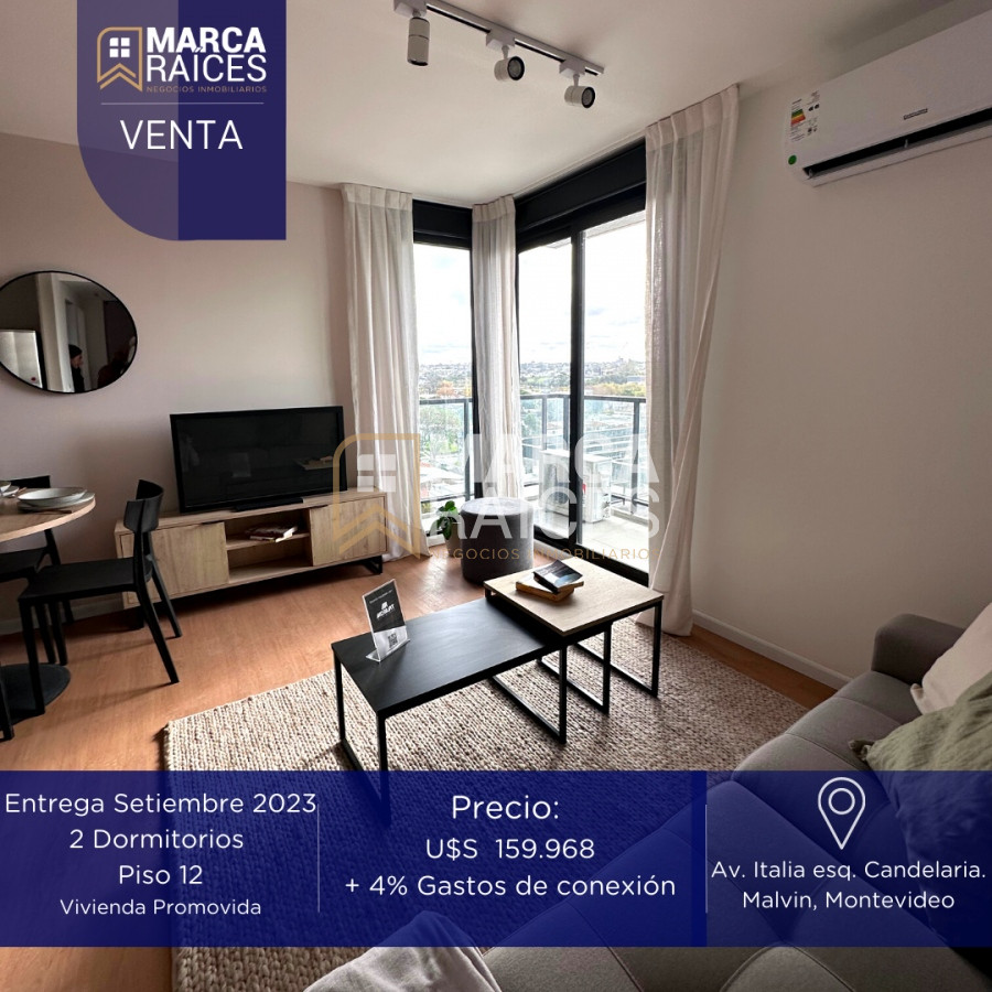 Apartamento ID.397 - Venta Apartamento 2 Dormitorios a estrenar Malvin Montevideo