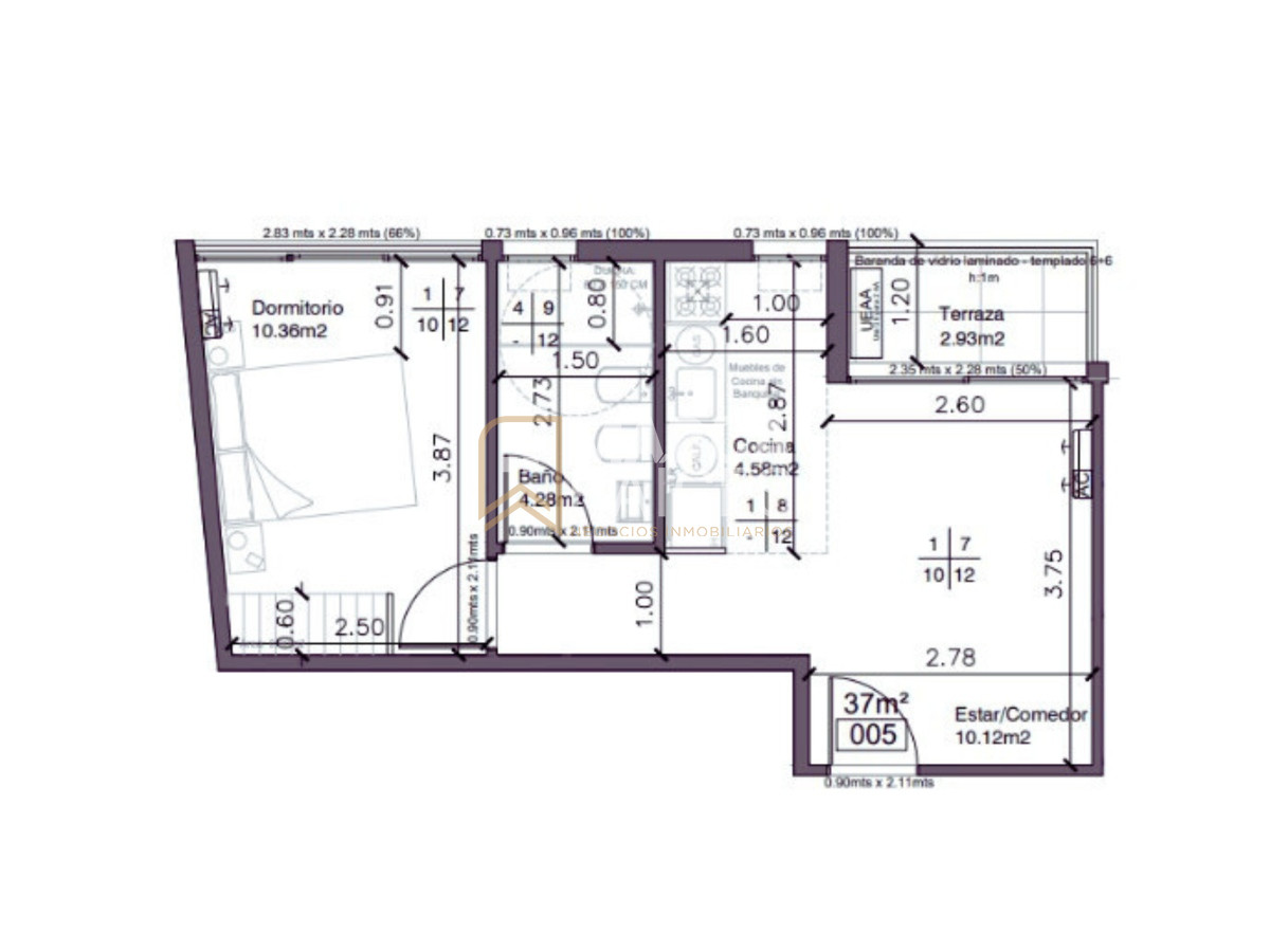 Apartamento ID.962 - Venta Apartamento en Pozo 1 Dormitorio Tres Cruces Montevideo