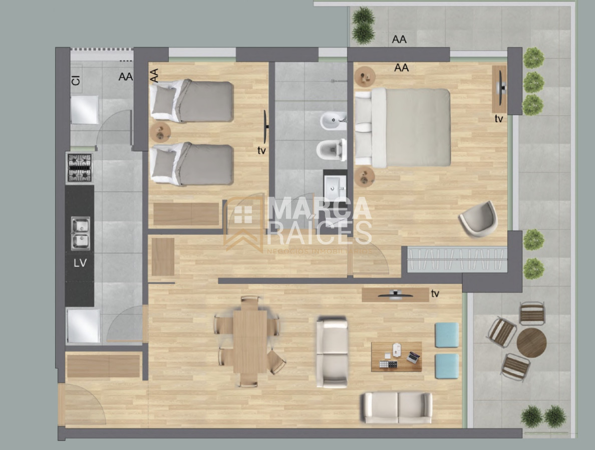 Apartamento ID.1427 - Venta Apartamento 2 Dormitorios en construccion Lago Calcagno Ciudad de la Costa Canelones