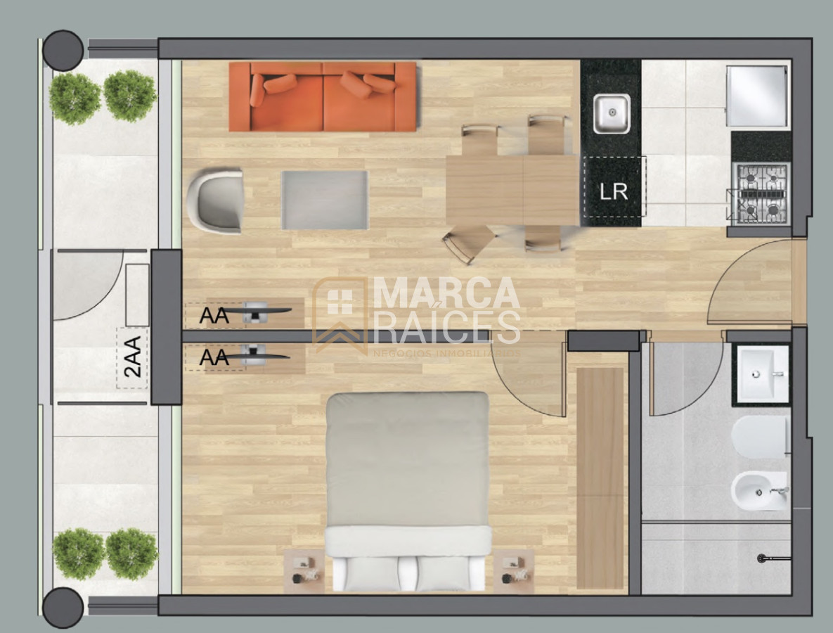 Apartamento ID.1426 - Venta Apartamento 1 Dormitorio en construccion Lago Calcagno Ciudad de la Costa Canelones