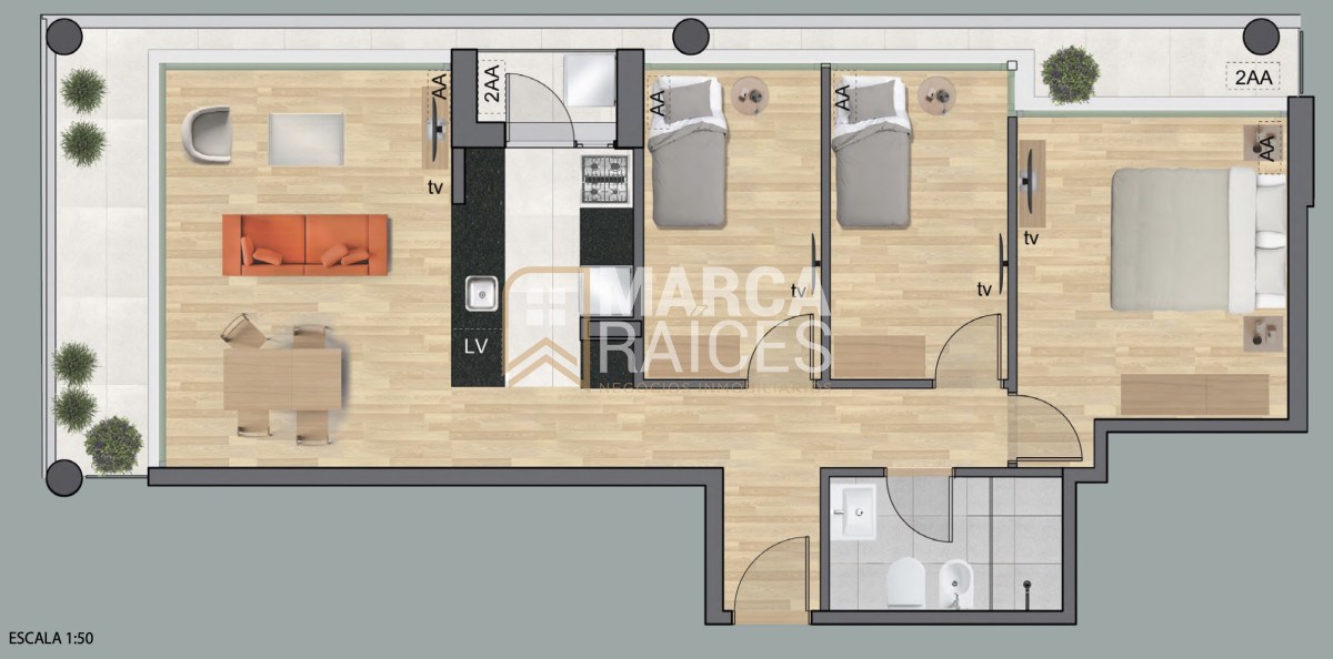 Apartamento ID.1428 - Venta Apartamento 3 Dormitorios en construccion Lago Calcagno Ciudad de la Costa Canelones