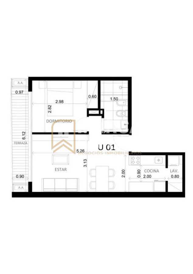 Apartamento ID.2017 - Venta Apartamentos 1 Dormitorio En Pozo Cordon Sur Montevideo