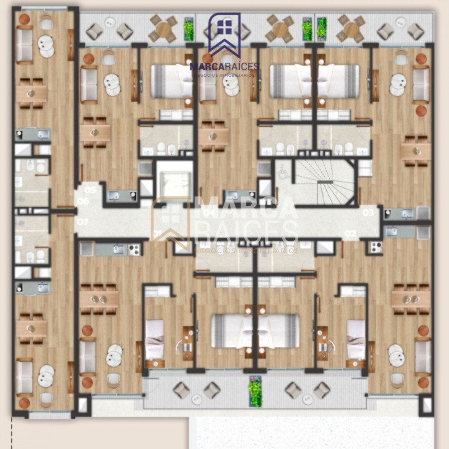Apartamento ID.501 - Venta Apartamento 2 Dormitorios a estrenar Palermo semi equipado Montevideo
